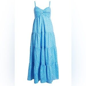 Lilly Pulitzer shylee cotton maxi dress Boca blue